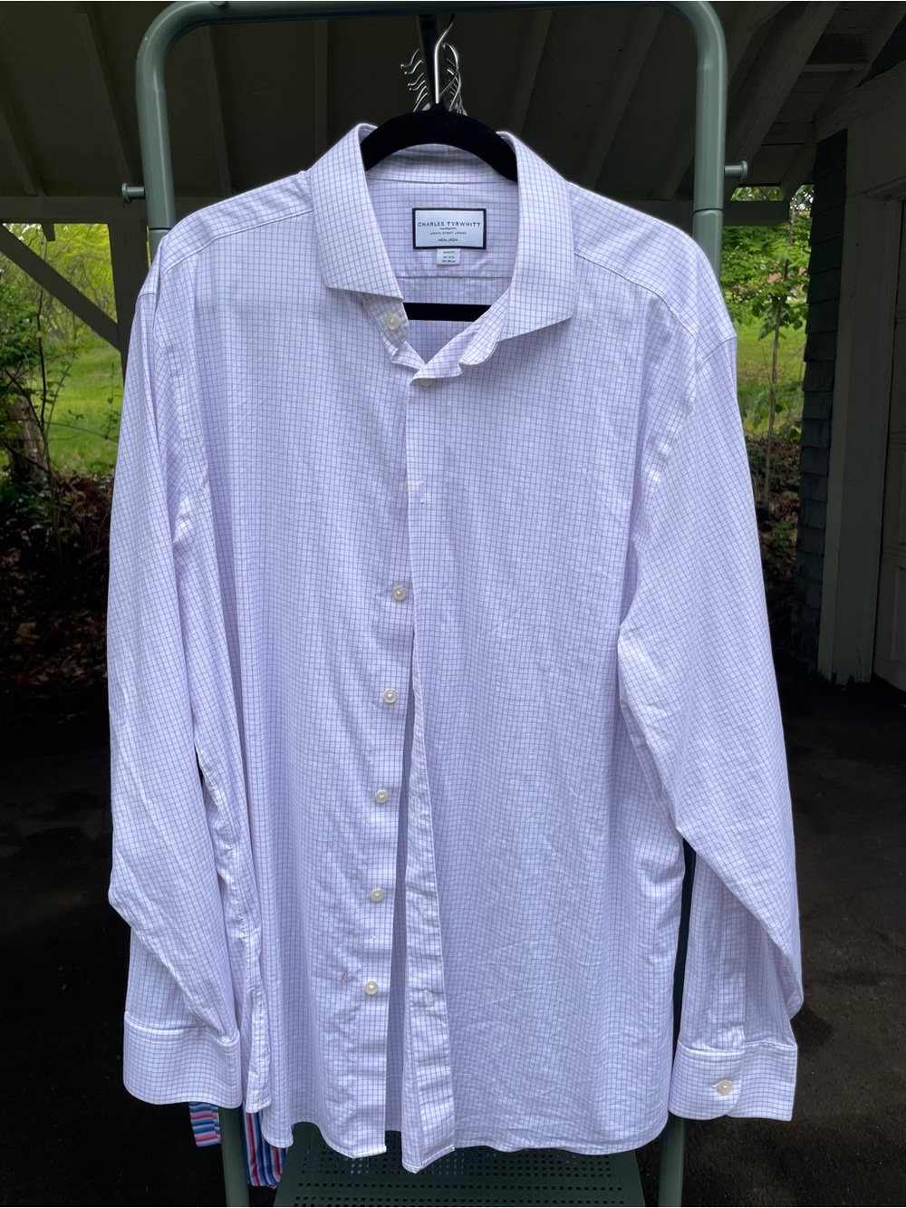 Charles Tyrwhitt Men’s Light Lavender Micro-Check Dress Shirt